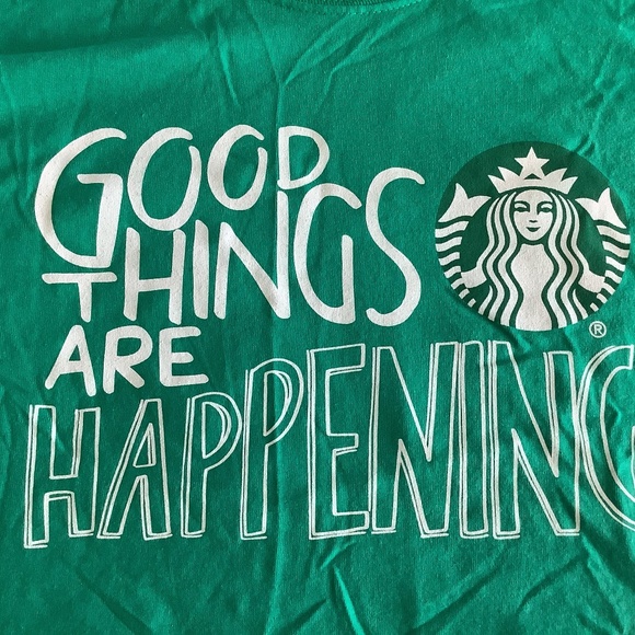 Starbucks T-Shirt Bundle – Good Things Are Happening + Craft Connect Uplift - Picture 1 of 5